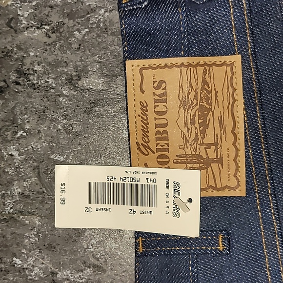 DEADSTOCK w/ tags. Vintage. Made in USA. Roebuck Boot Cut. Waist 42 L 33 - Picture 4 of 16